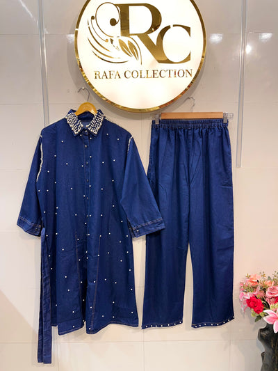 Denim long Co-ord sets 2344