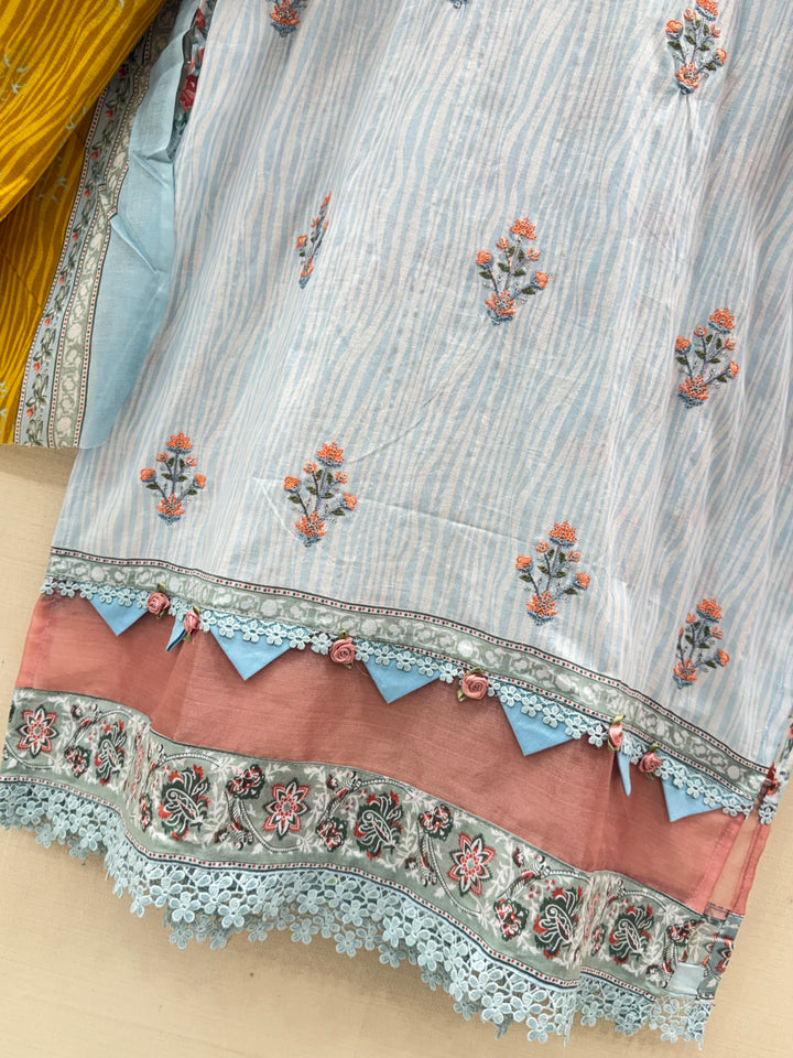 Cotton Embroidered Suits