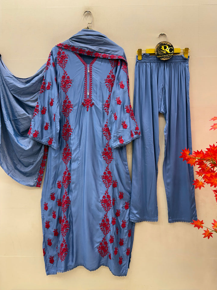 Lucknawi Long kaftan Suits