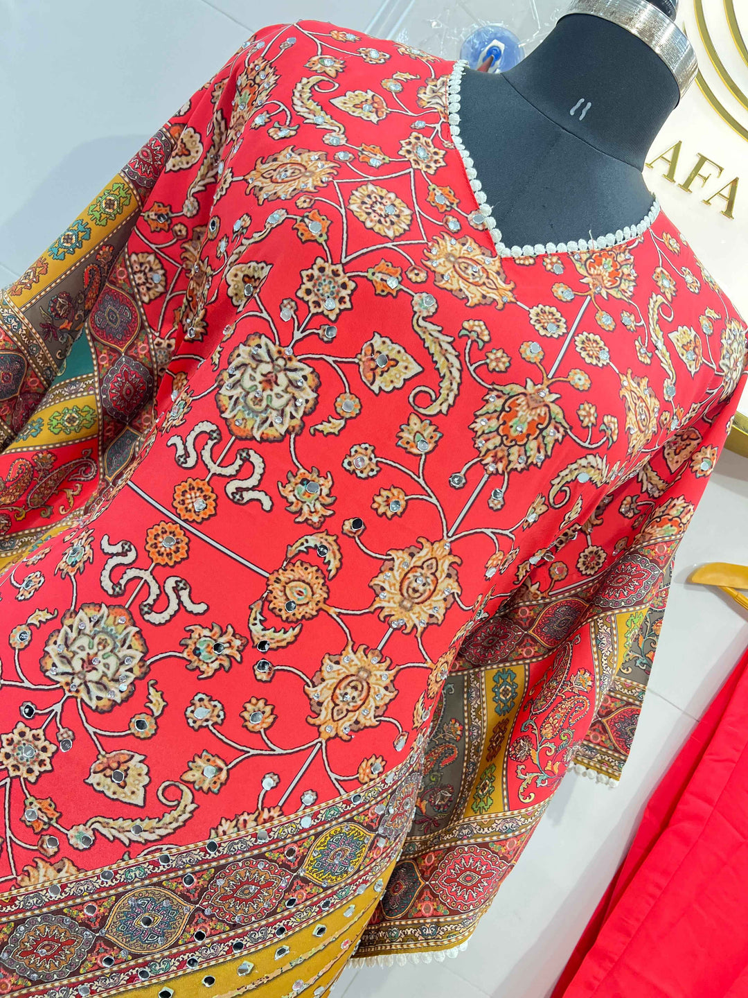 Saachi Mirror Work Kaftan Suit 1847