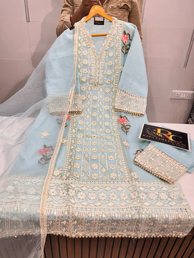 Organza Handwork Suit 1442