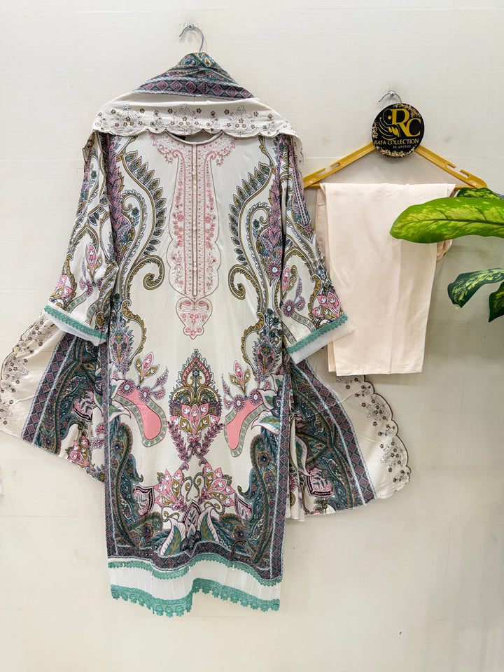 Cotton pakistani patch work suits
