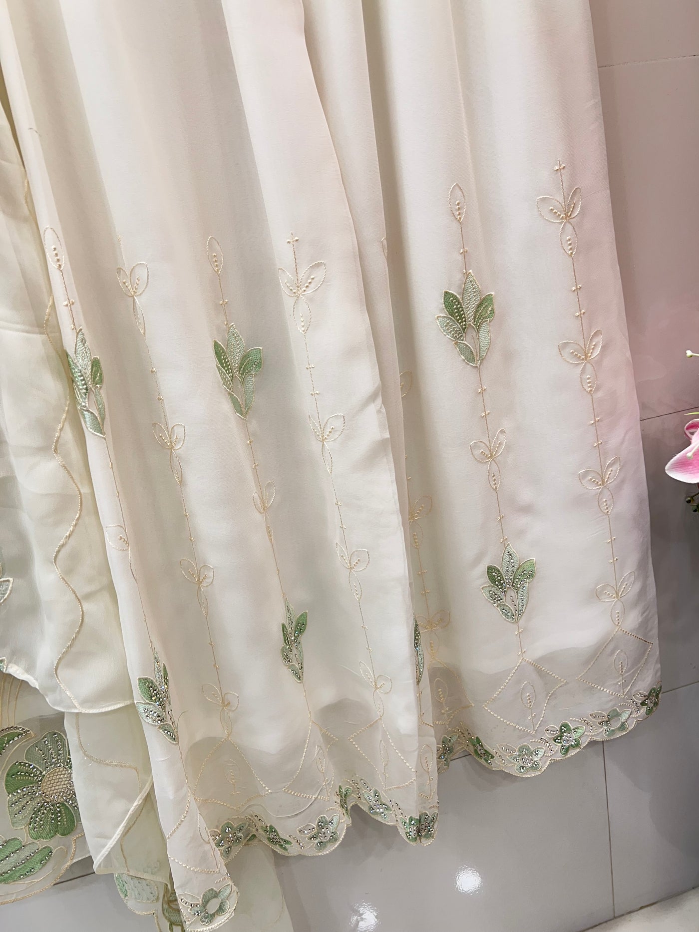 Embroidered  palazzo suits 2820