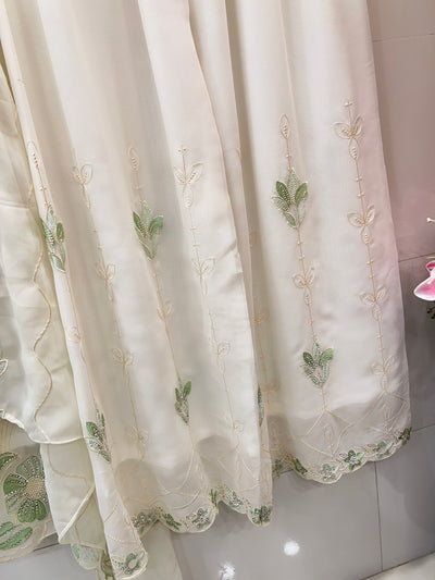 Embroidered  palazzo suits 2820