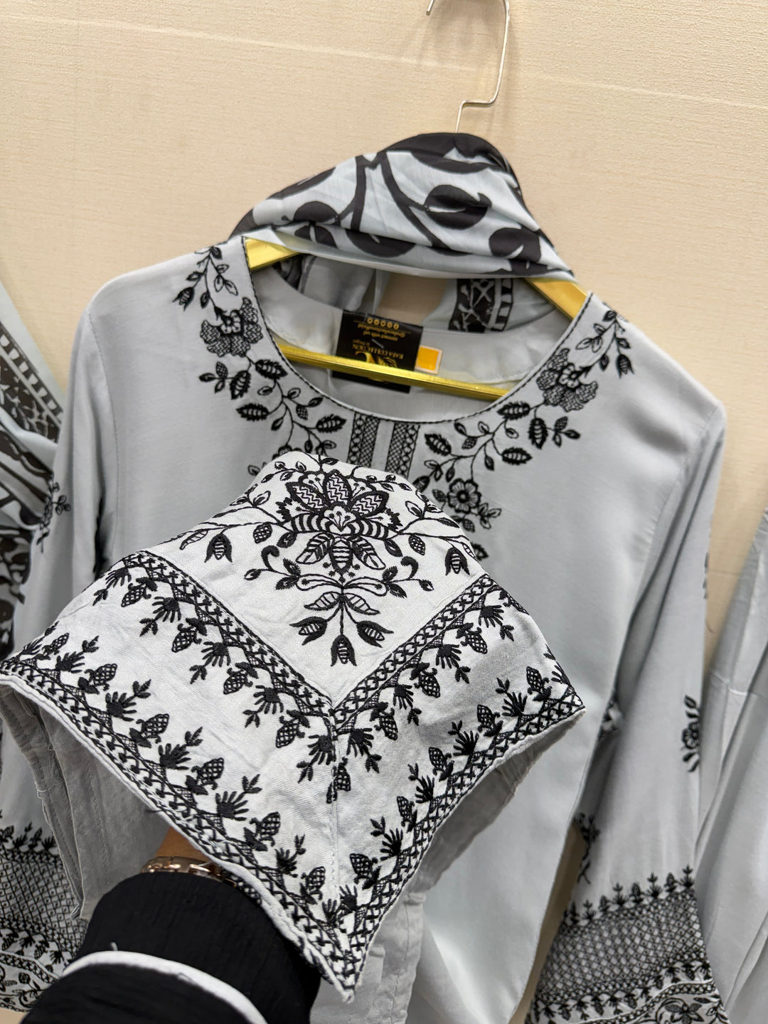 Embroided farshi suits