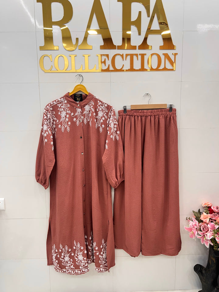 Imported crinkle Co-ord sets 2841