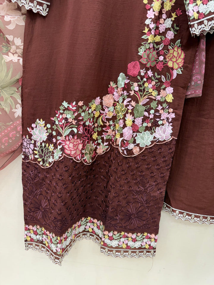 Pakistani formal embroidered suits