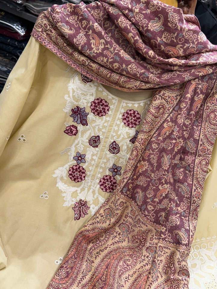 pashmina shawl embroidered sets