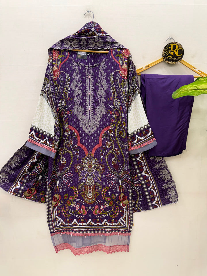 Cotton pakistani patch work suits
