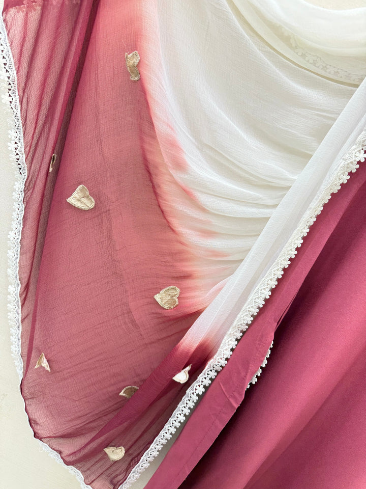 Viral Heart Embroidered Suits