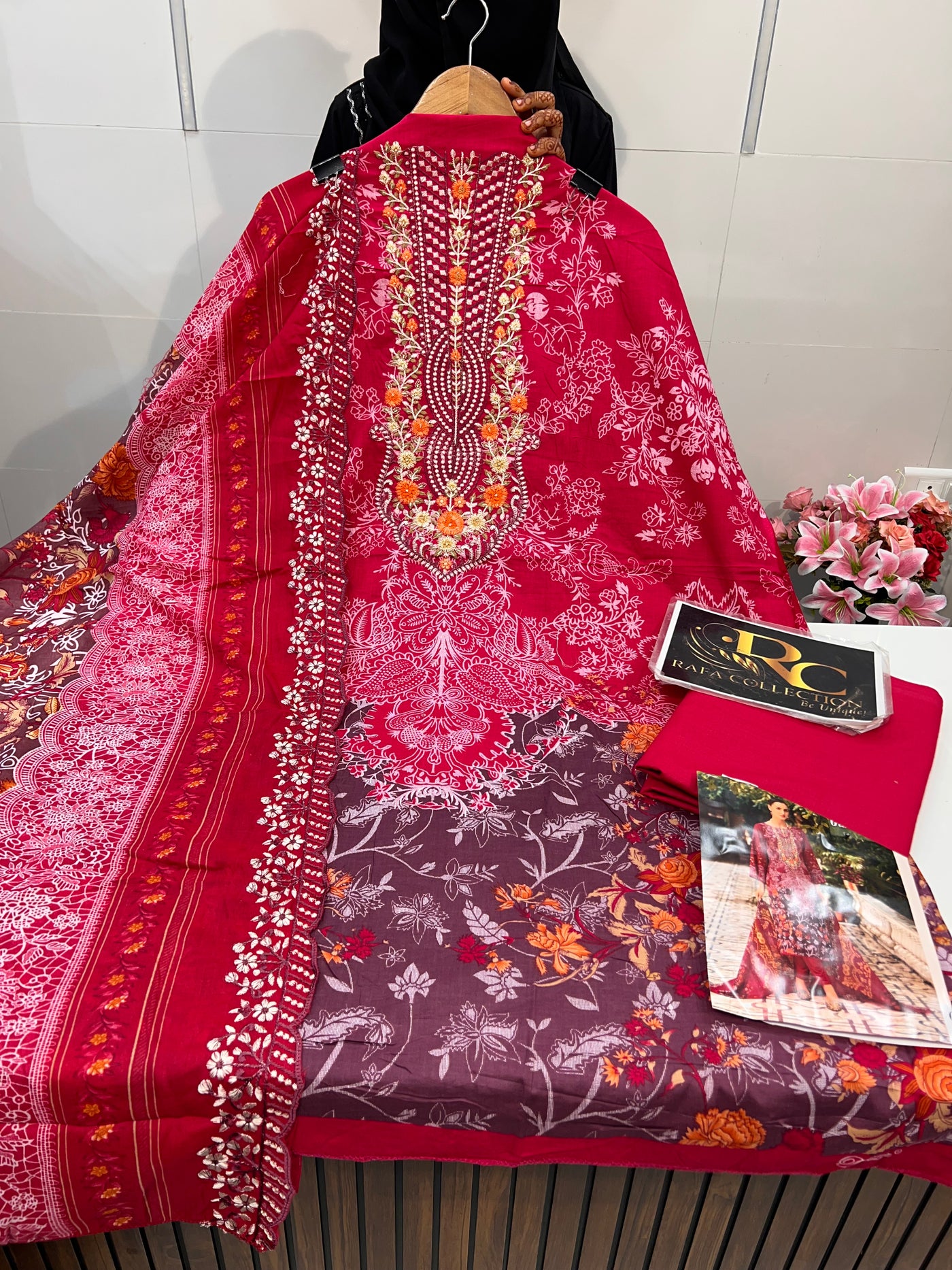 Cotton Embroidered Suit 5024