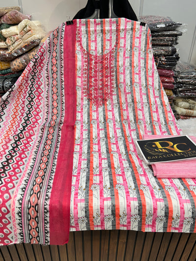 COTTON UNSTICH SUIT 1361