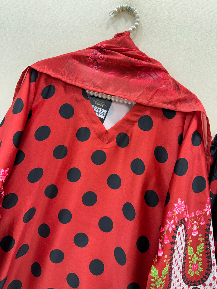 Satin Polka Dot Suits