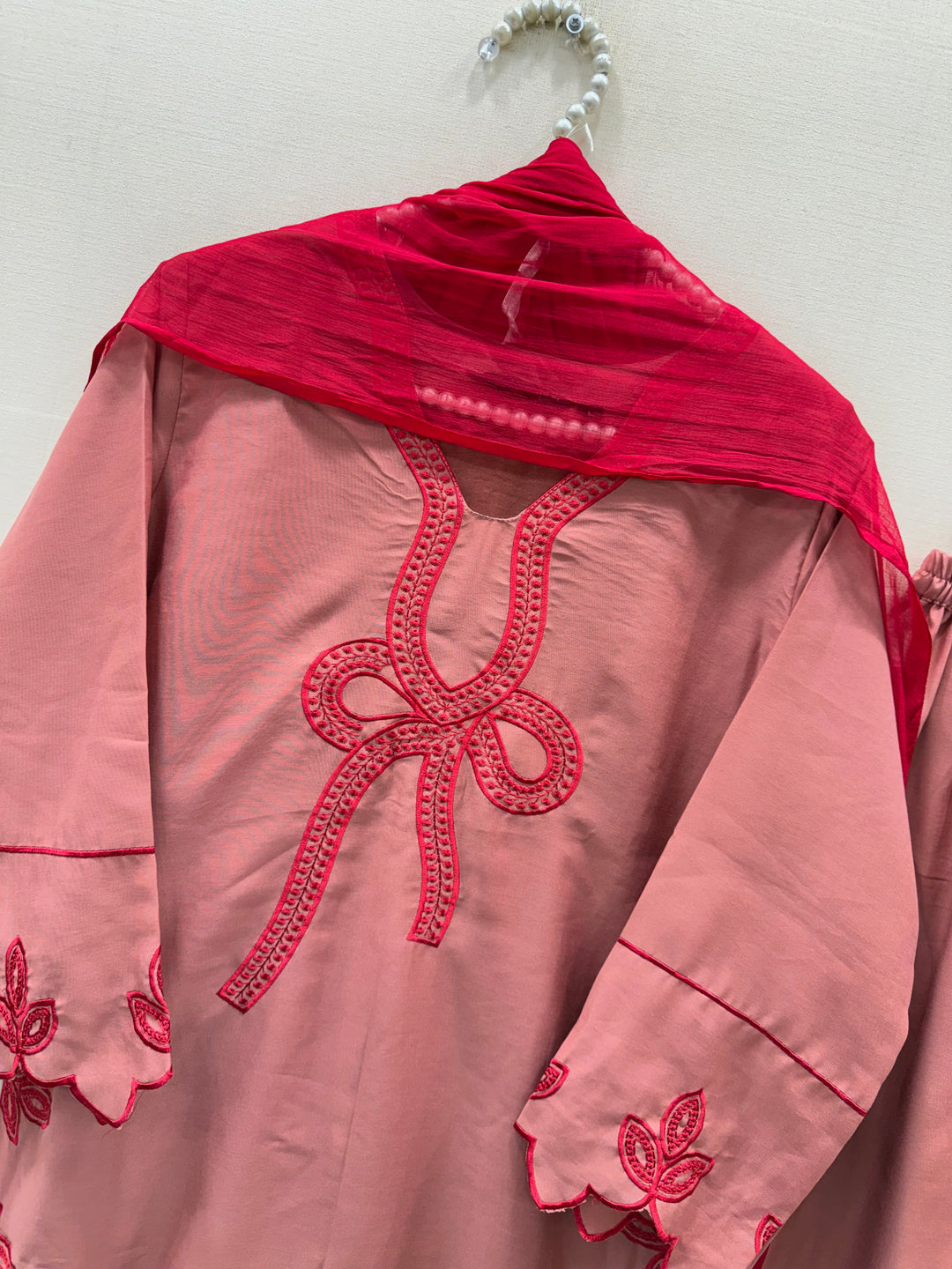 Bow Embroidered Suits