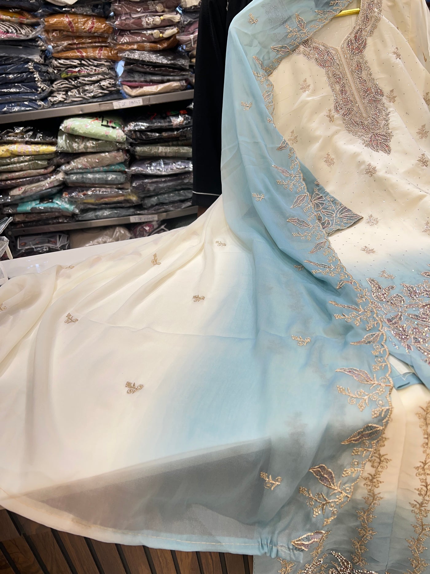 Pakistani party wear suits 17391