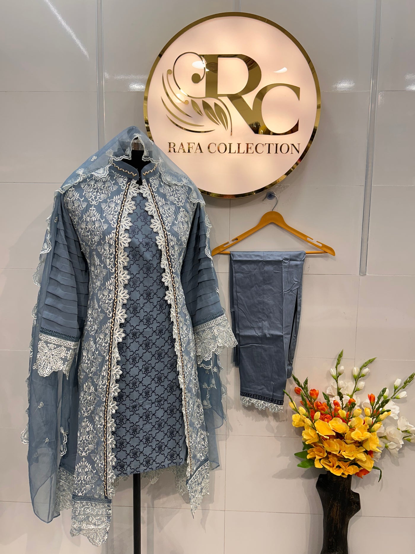 GEORGETTE JACKET SUIT  1184
