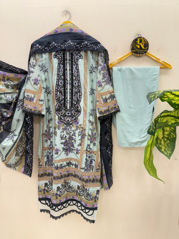Pakistani cotton embroidered suits