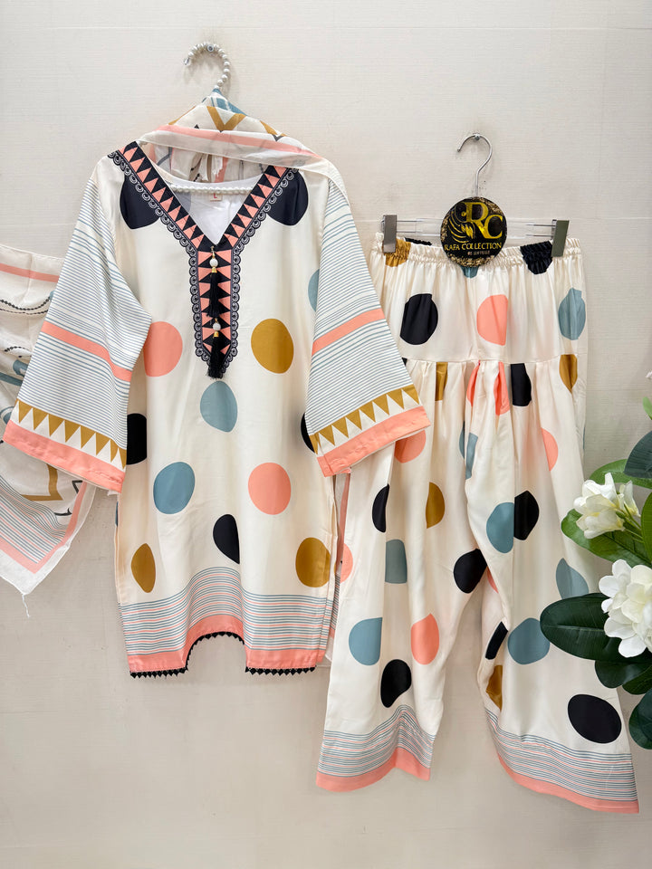 Polka dot farshi salwar suits