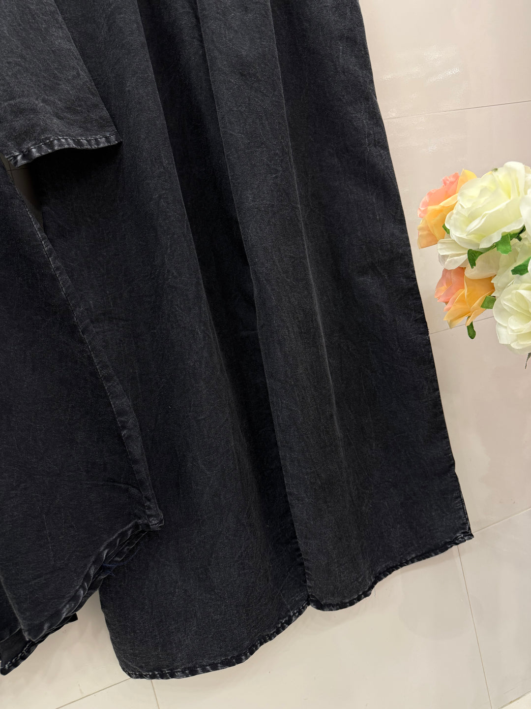 Denim embroidered co-ord sets