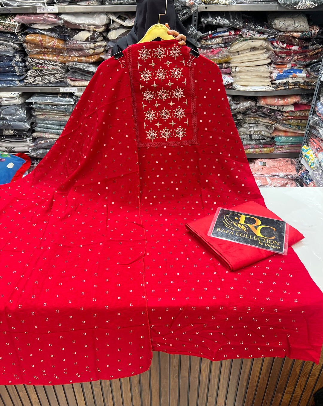 Cotton silk unstitch suits 90933