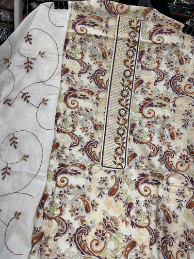 Cotton Unstich Suit 1403