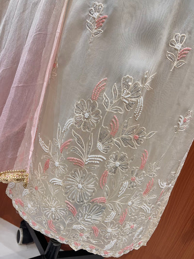 Glass organza Handwork Suits 1970