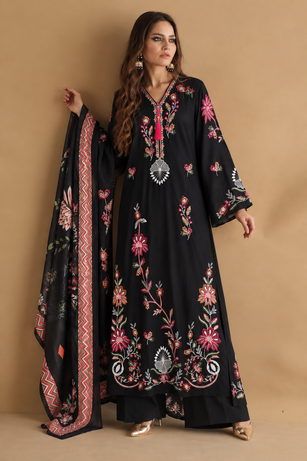 Embroidered Long Suits