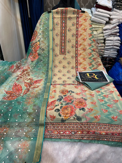 Mirror work unstich suit 575
