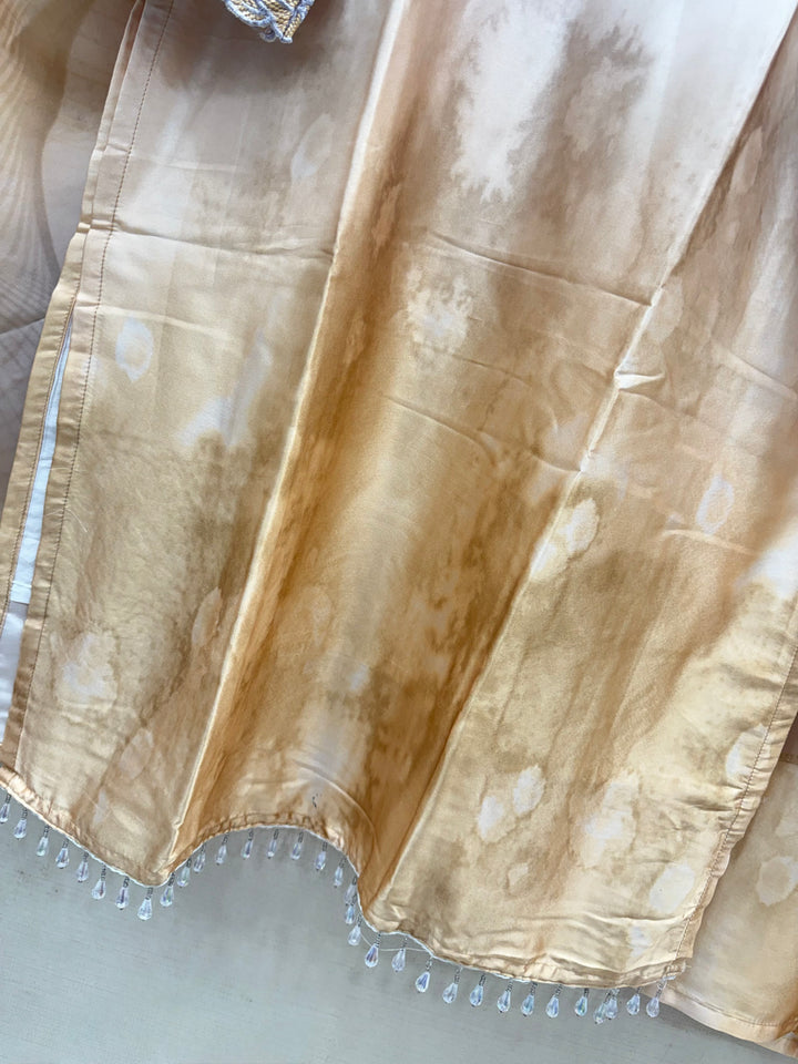 Satin embroidered Suits