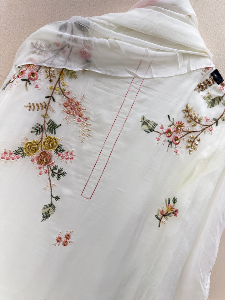 Organza unstitched suits