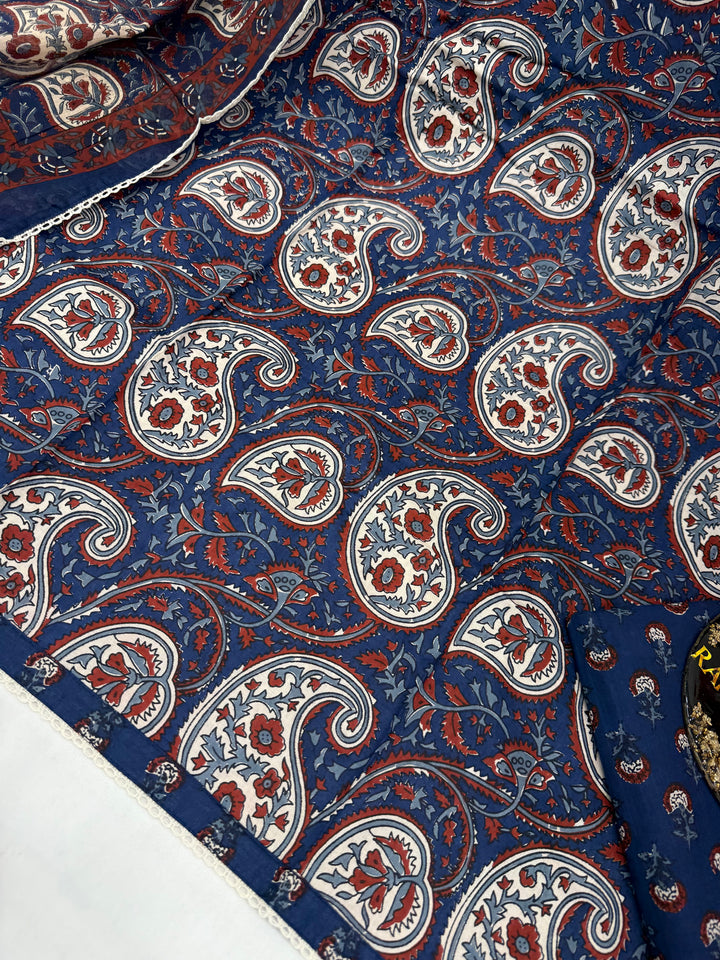 Cotton printed unstitch suits