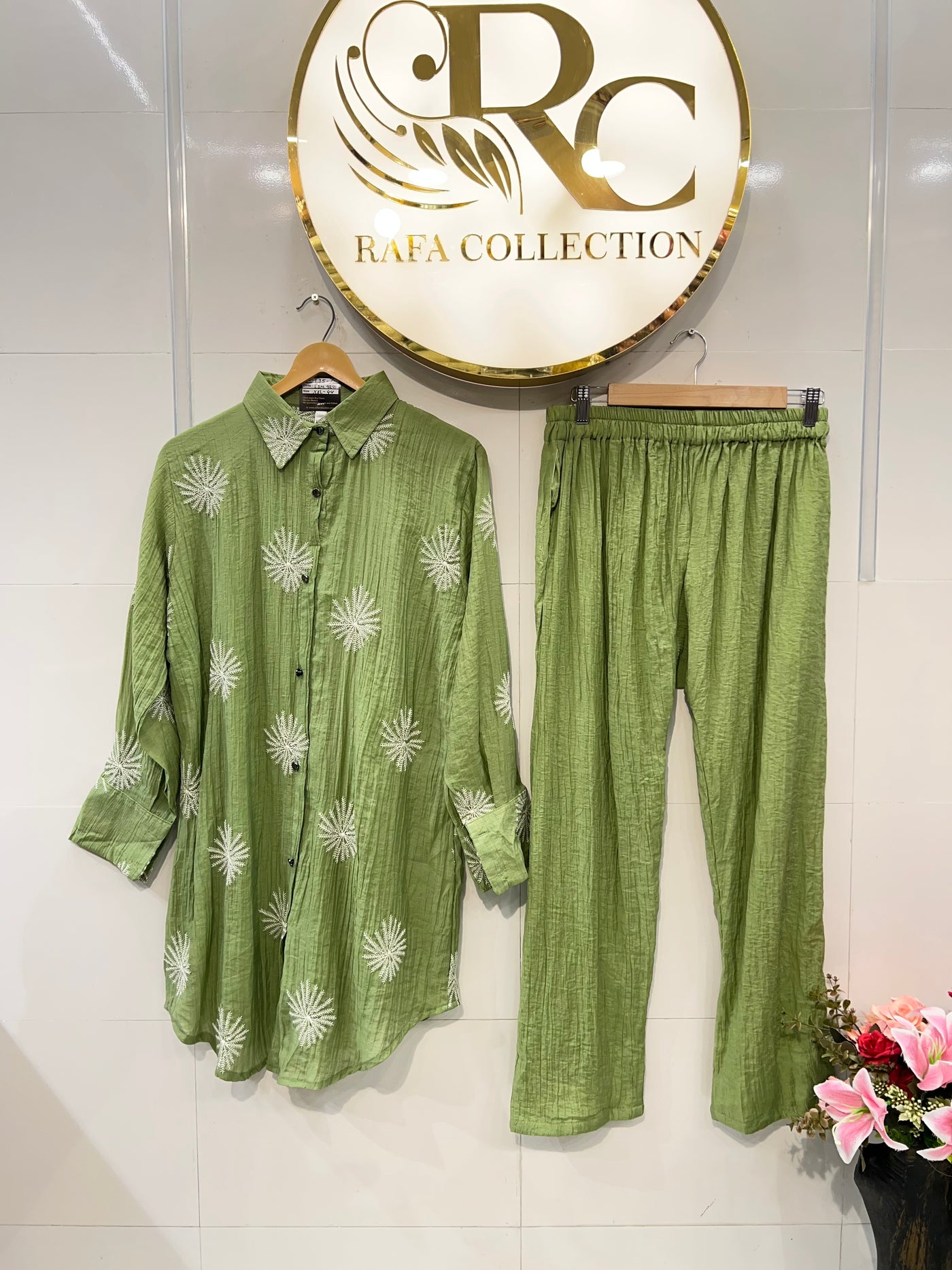 Imported crinkle Co-ord sets 2291