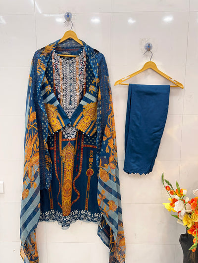 Pakistani pearl embellished suits 2660