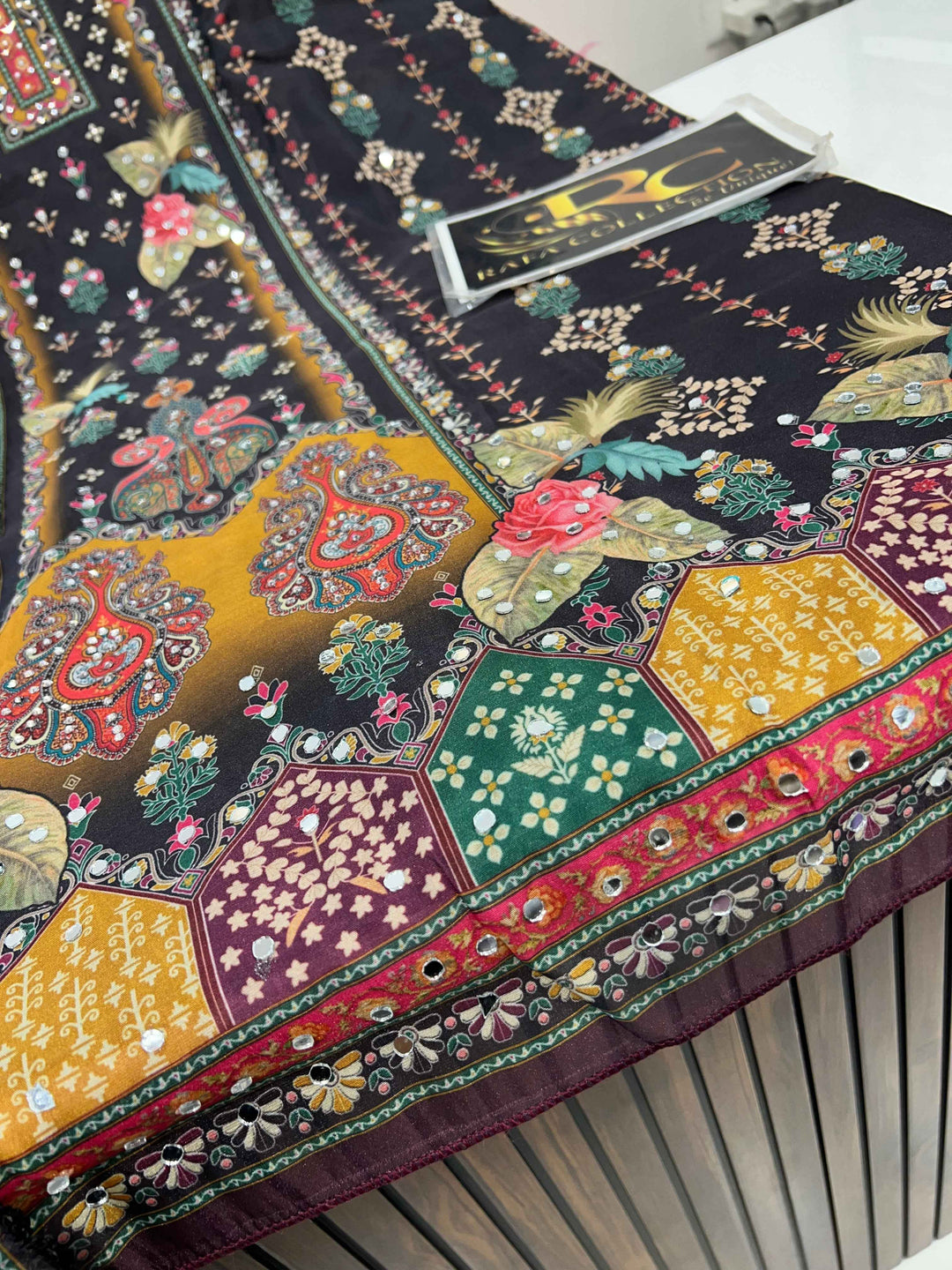 Organza Mirror Work Suit 5033