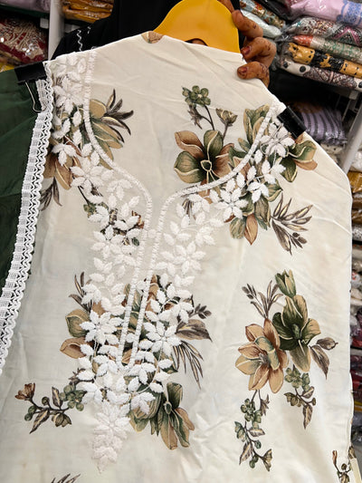 Lucknawi Unstitched suit 2760