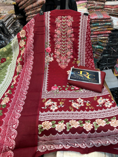 Semi Cotton Unstich Suit 1269