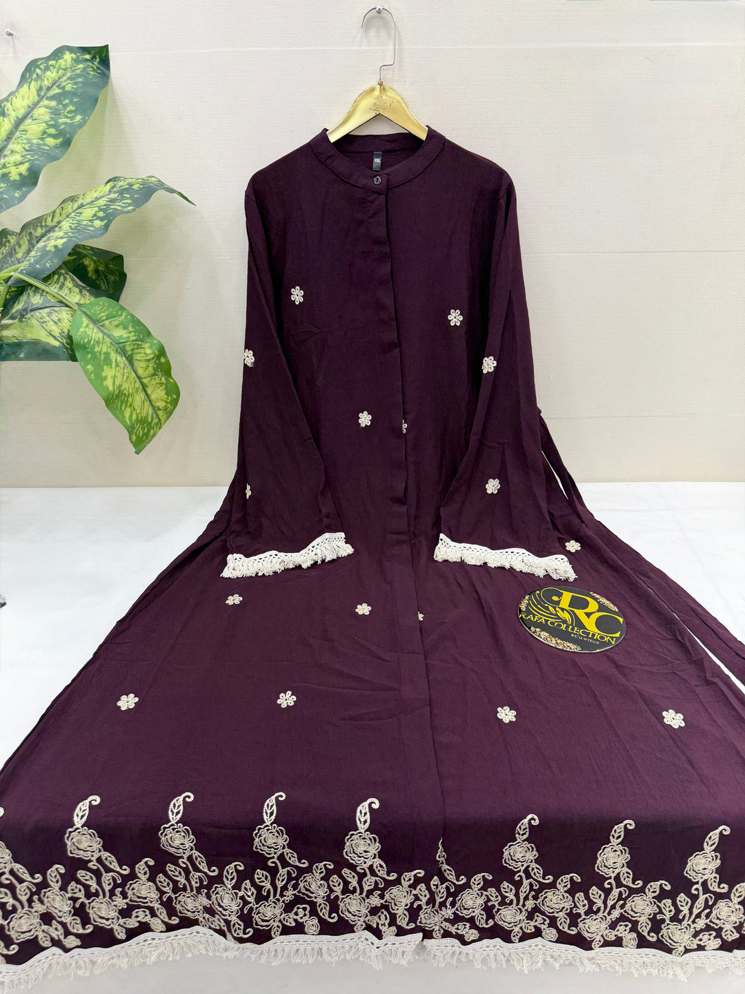 Imported crinkle gowns