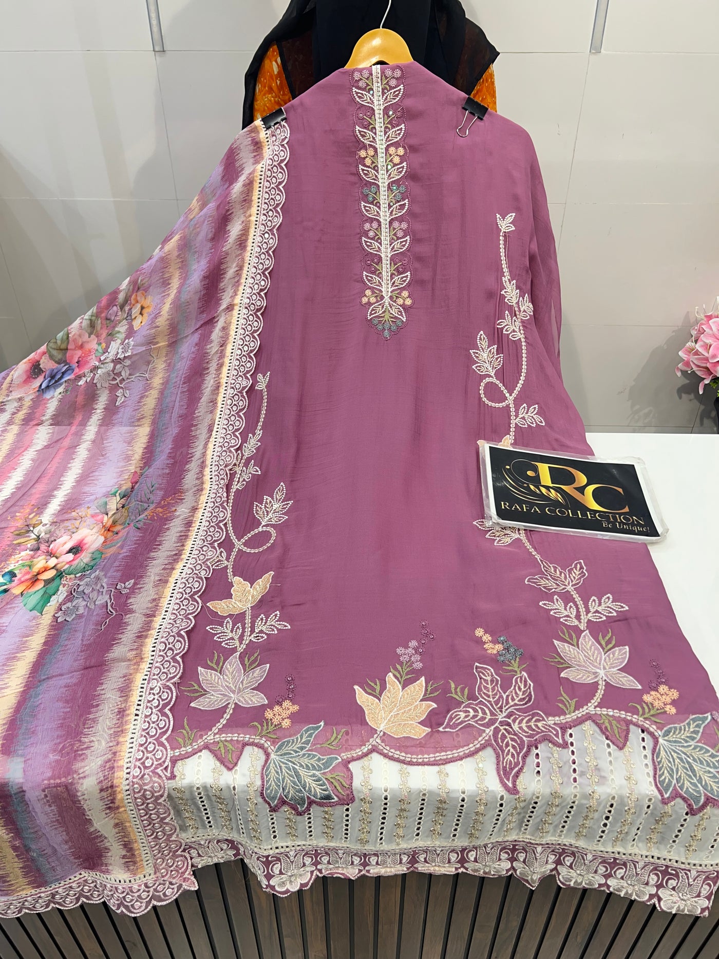 Organza Embroidered Suit 1977