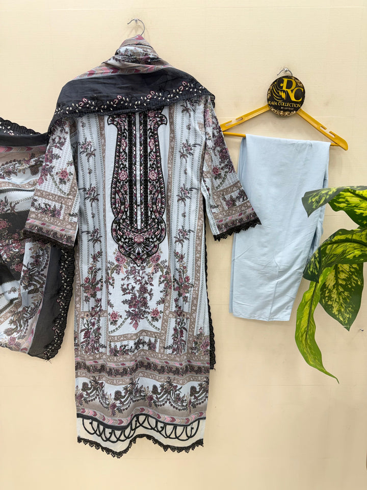 Pakistani cotton embroidered suits