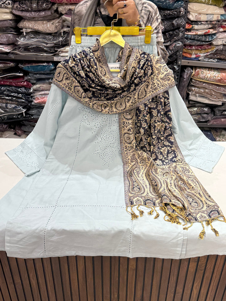Chikankari pashmina sets