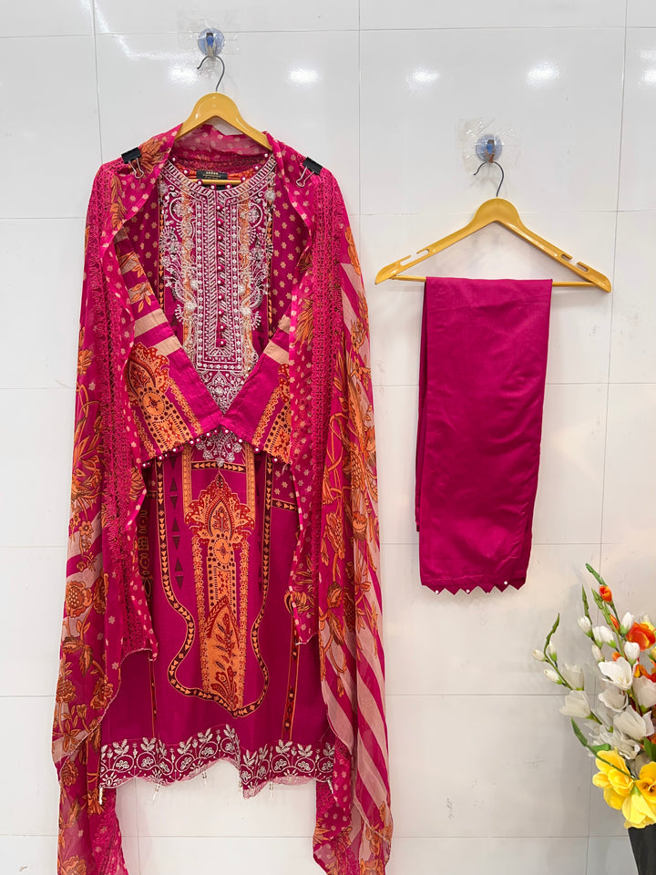 Pakistani pearl embellished suits 2660