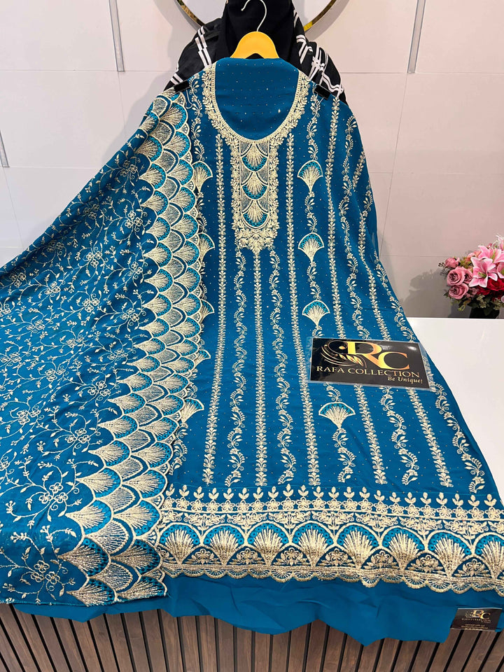 Georgette work suits 2218