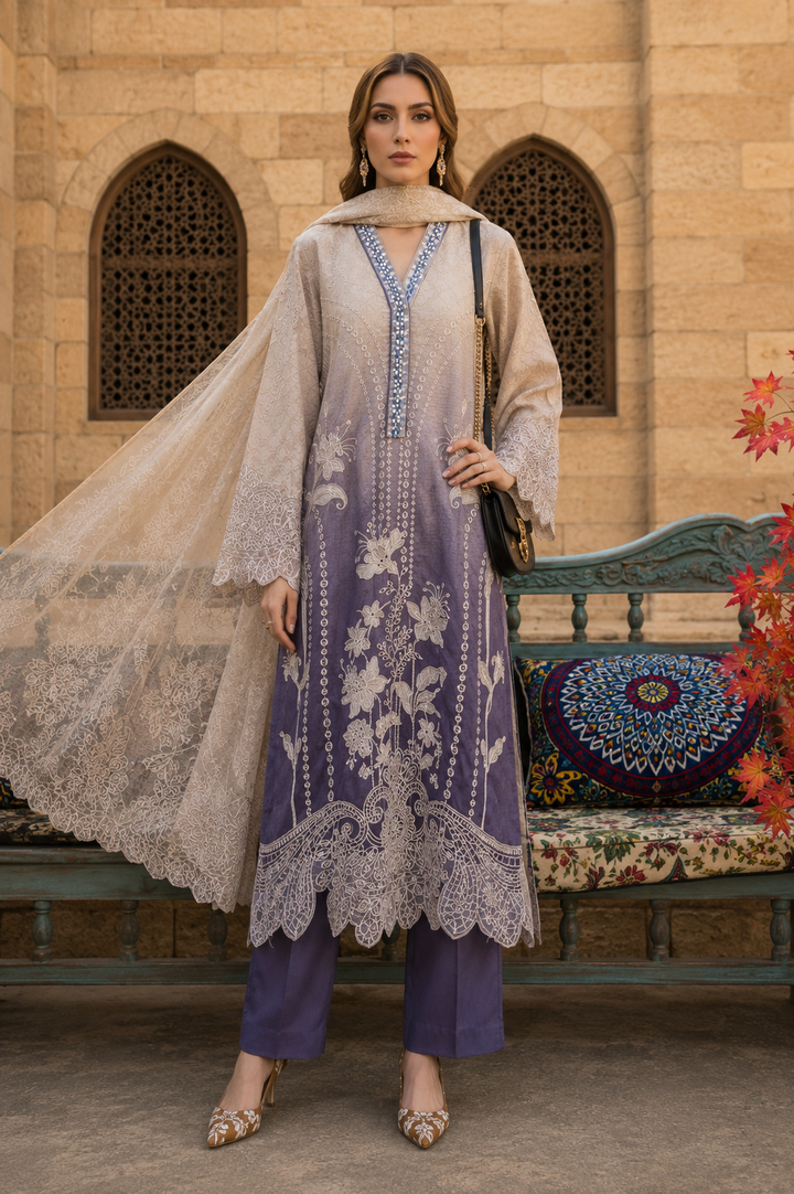 Long Pakistani Embroidered Suits