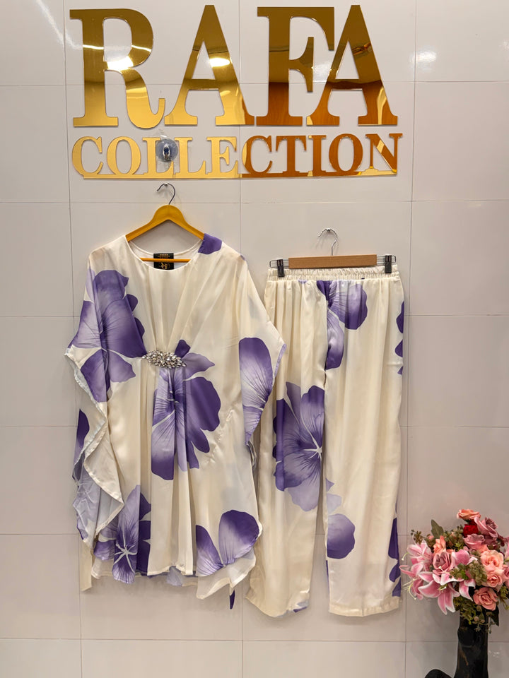 Satin kaftan sets 5820