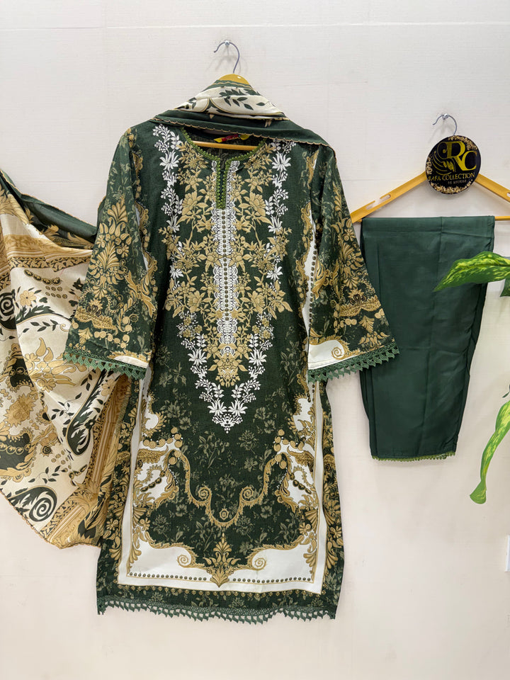Semi Cotton printed Suits