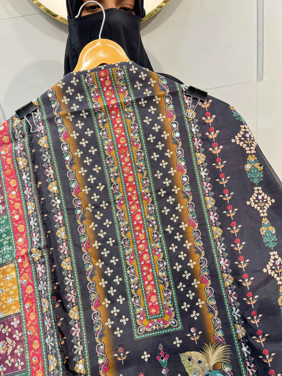 Organza Mirror Work Suit 5033