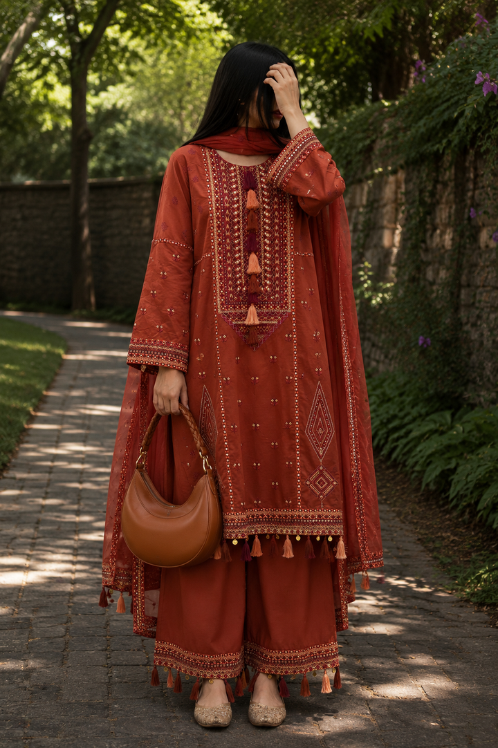 Multi embroidered afgani suits