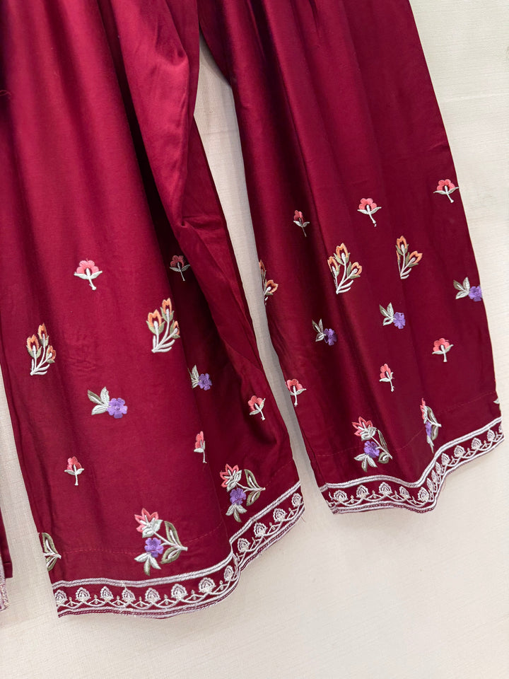 Embroidered Farshi Salwar suits