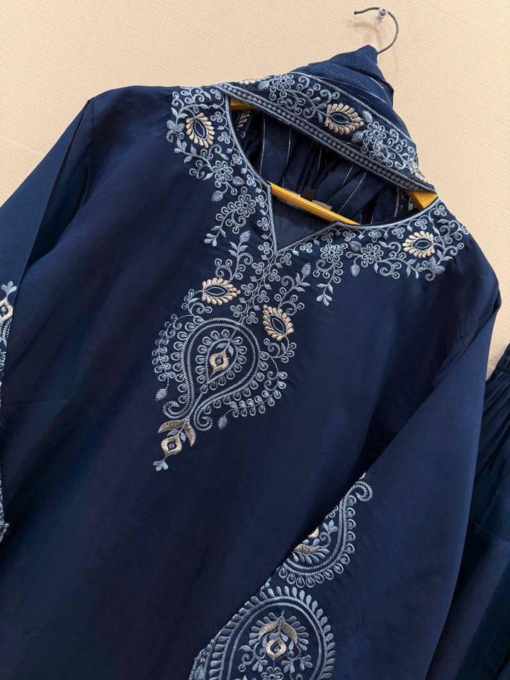 Embroided farshi suits