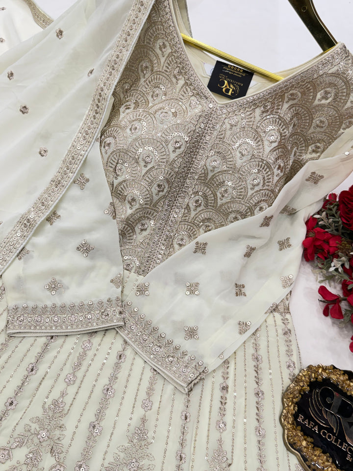 Heavy georgette gown